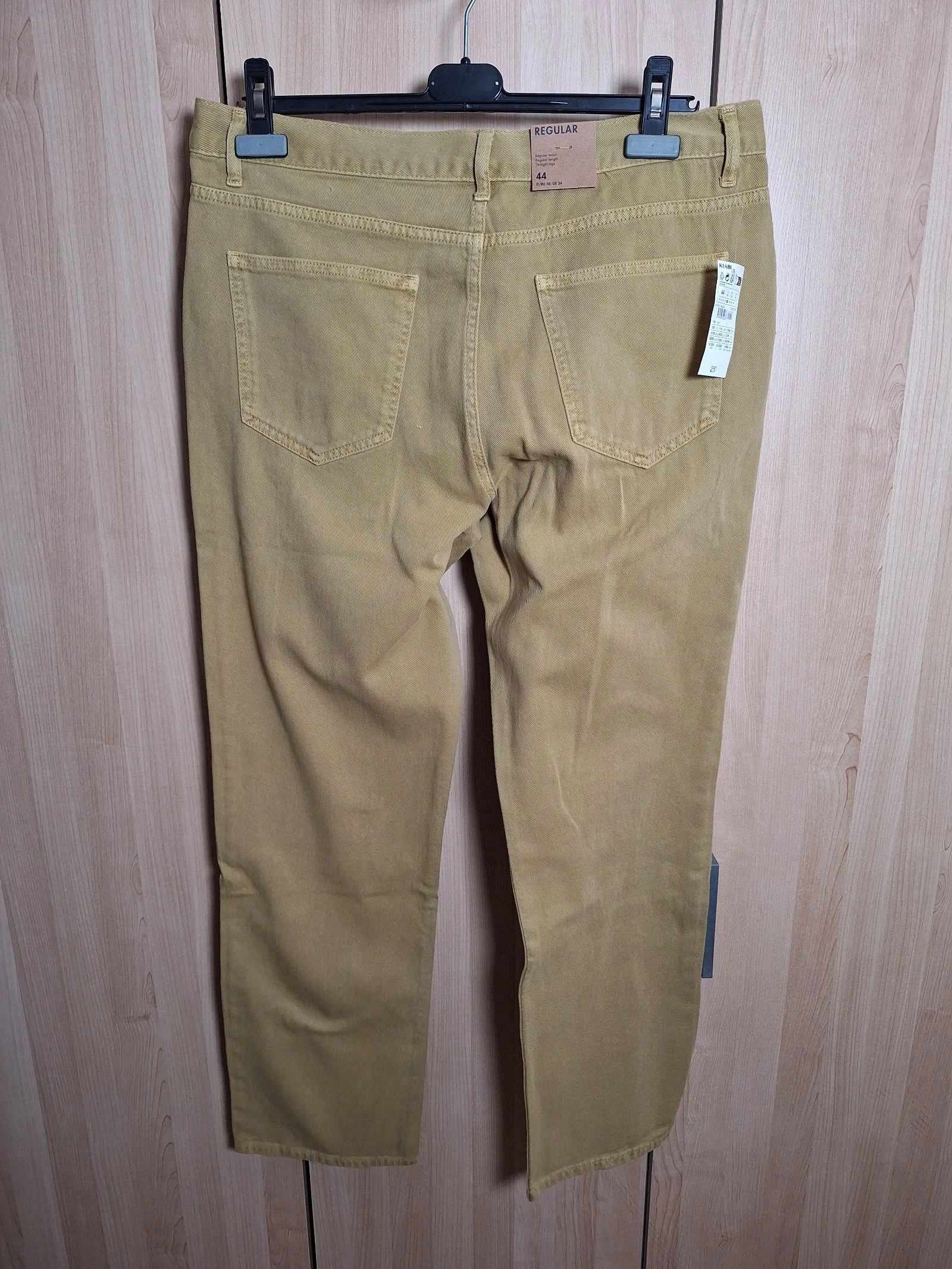 Calça regular Kiabi bege mostarda tamanho 44 nova com etiqueta – photo 3